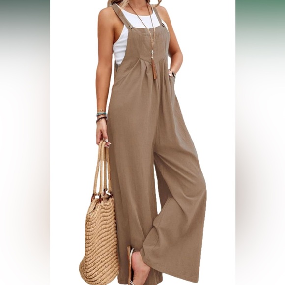 None Pants - 🆕 Overalls Wide Leg Baggy Overalls Jumpsuit